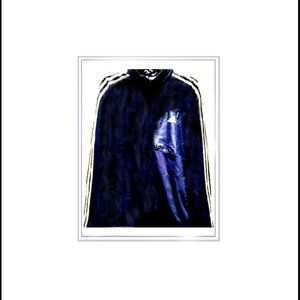 New Rare & Unique Adidas Navy Blue Athletic Jacket, XL